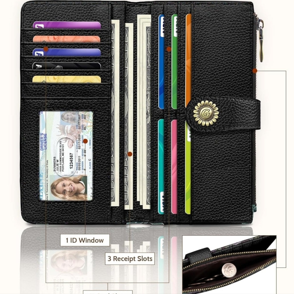 RFID Blocking Wallet with Colorful Design - Picture 2 of 6